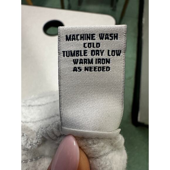 Gray Striped Jogger Sweatpants Casual‎ Comfy Lounge Activewear - Picture 9 of 10